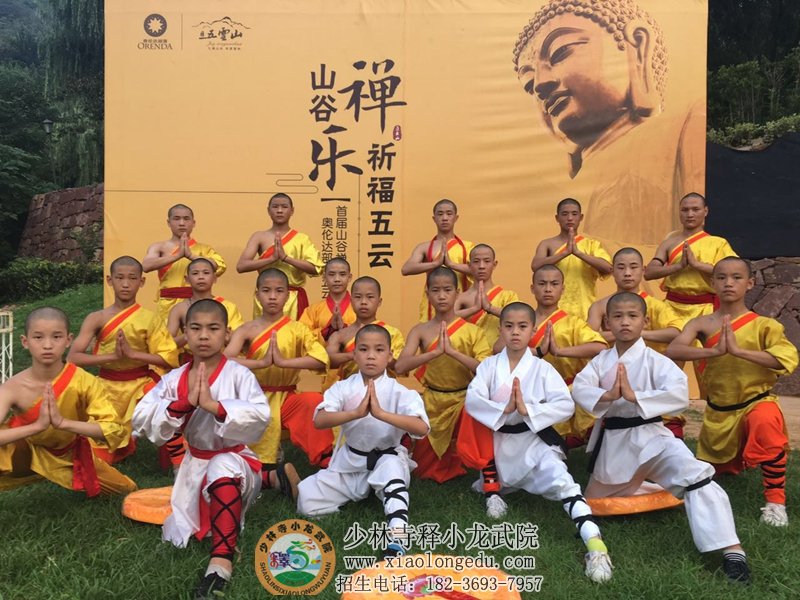 少林寺小龙武院武术表演团现身五云山首届山谷