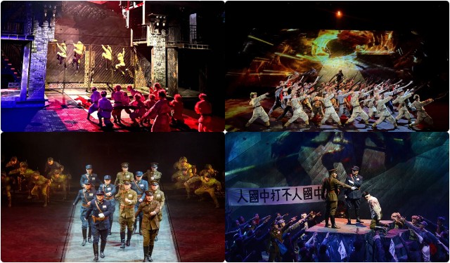河南少林小龙武校学员参演陕西华清宫《12·12》西安事变实景影画
